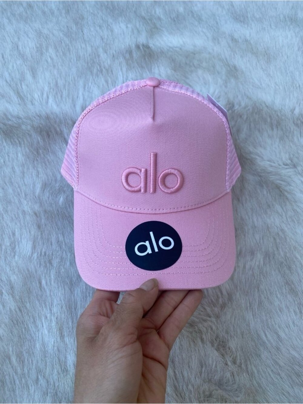 Alo Pink Cap Hat